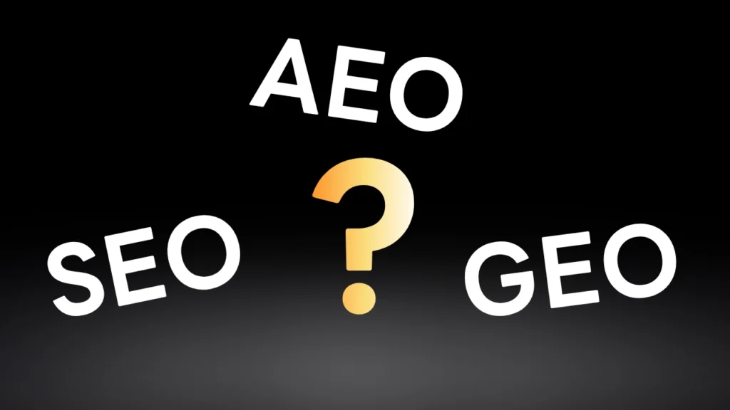 seo vs aeo vs geo